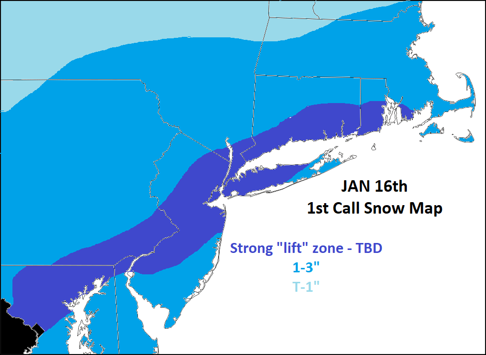 JAN 16th Arctic Front I JAN-16th-1st-Snow-Map