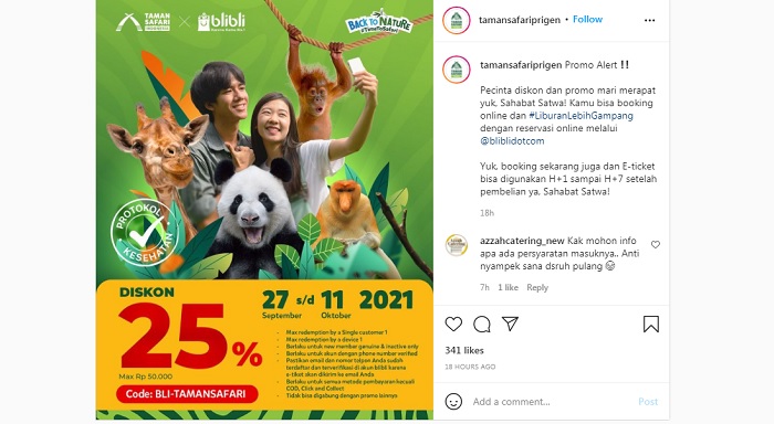 Promo Taman Safari Prigen