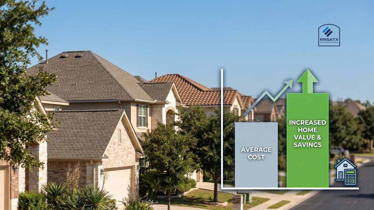 Roof replacement ROI chart for San Antonio homeowners