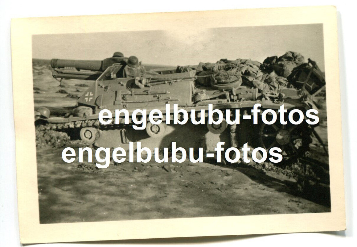 FOTO - PANZER -AFRIKA- -15cm sIG 33 (Sf)- auf Pz III - Sollum - El Alamein - 2
