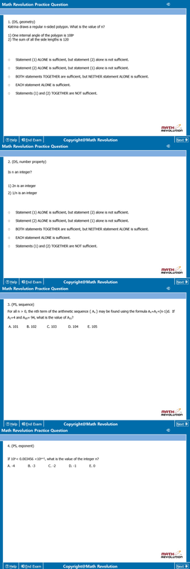 Math Revolution Questions