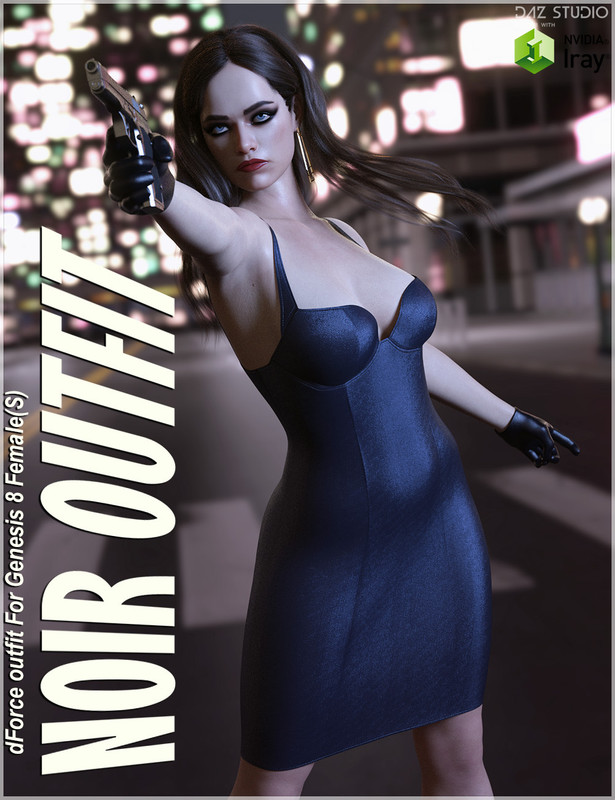 dForce Noir Outfit for Genesis 8 Females dForce Noir Outfit for Genesis 8 Females