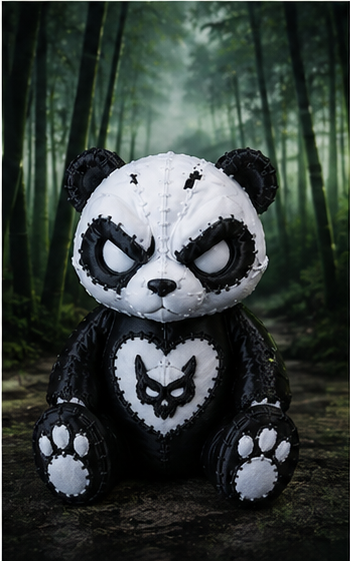 ⚪⚫ Stitchborn — Shadow Panda - Plain