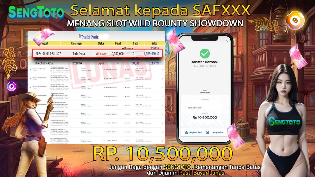 BUKTI PEMBAYARAN SLOT WILD BOUNTY SHOWDOWN