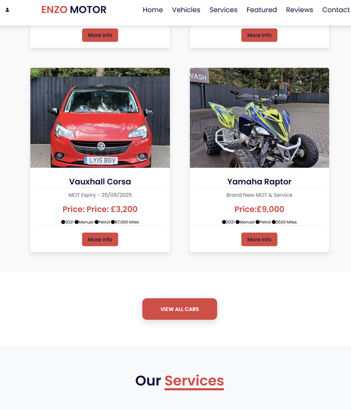 Enzo Motor Website