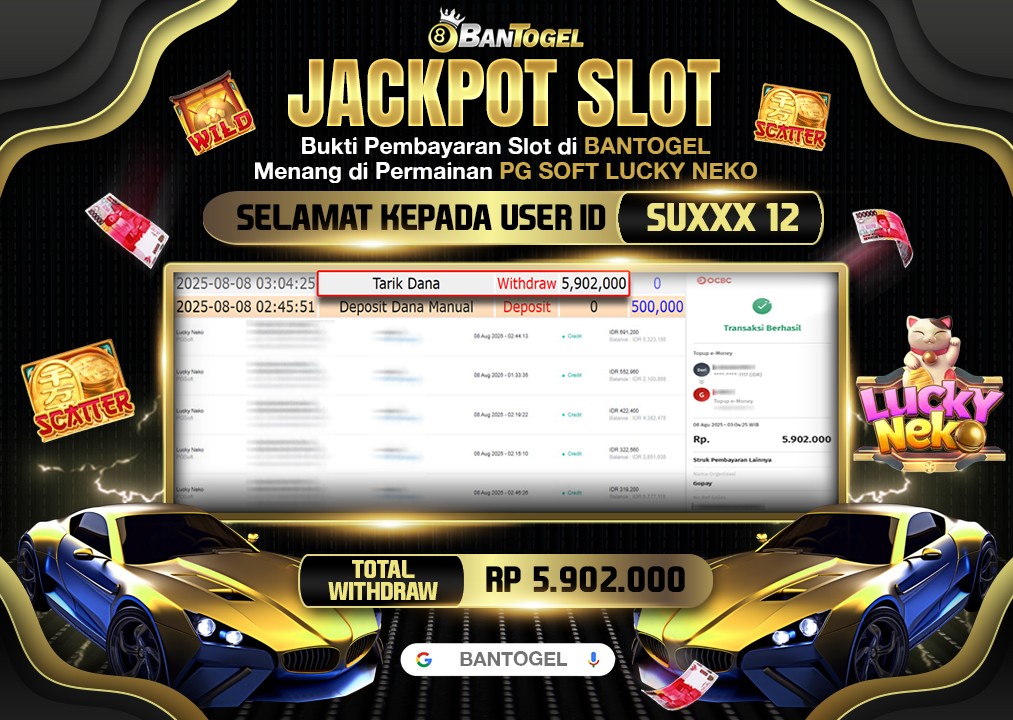 BUKTI JACKPOT LUNAS BANTOGEL