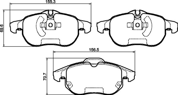 Ceramic Front Brake Pad Set Ceramic Front Brake Pad Set
