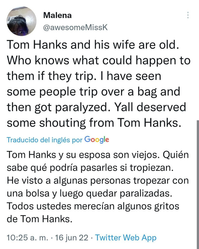 Tom Hanks se porta agresivo con fans por defender a su esposa