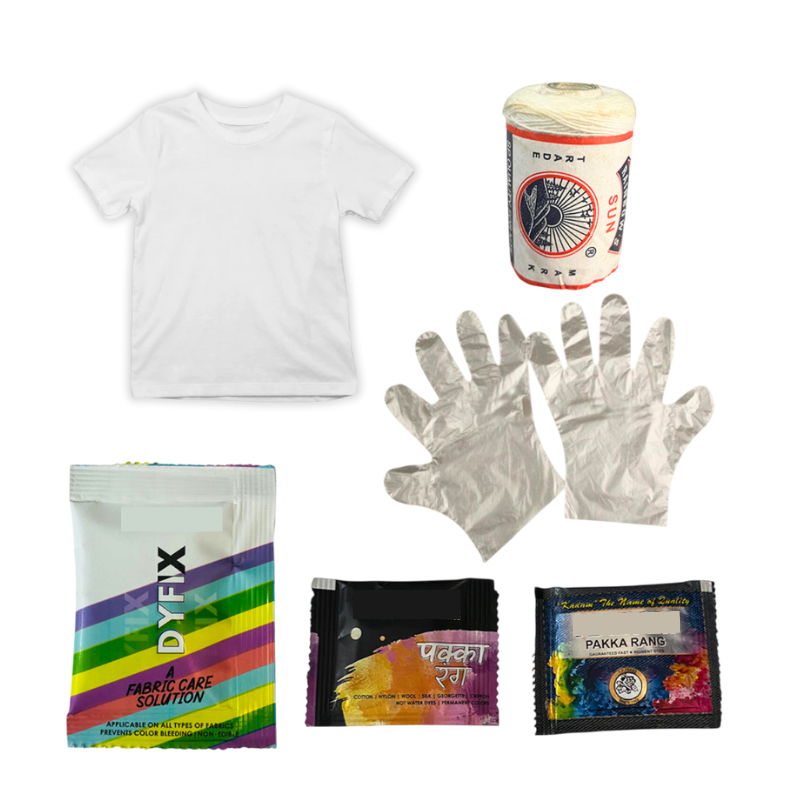 Penkraft Tie And Dye Art on Tshirt DIY Kit | Complete DIY Craft Kit for Beginners & Hobby Artists