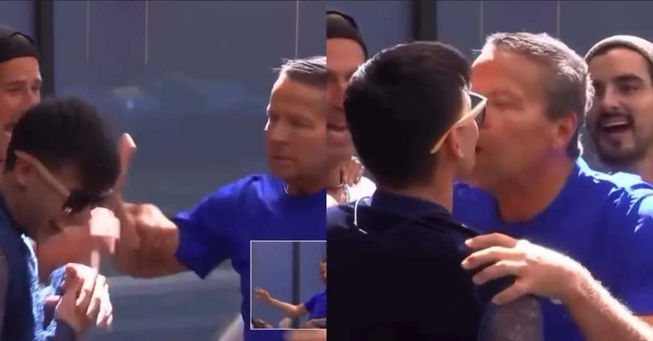 Alfredo Adame le planta apasionado beso a otro hombre en LCDLF4