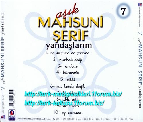 Asik Mahsuni Serif - Yandaslarim  (2)