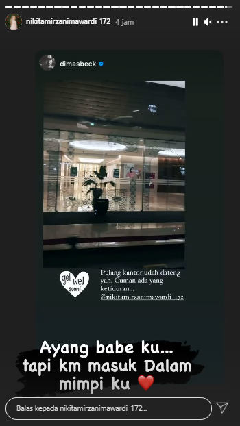 Nikita Mirzani respons perhatian Dimas Beck