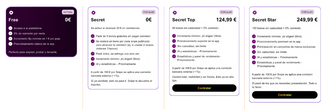 Vista de cómo funciona Snipe