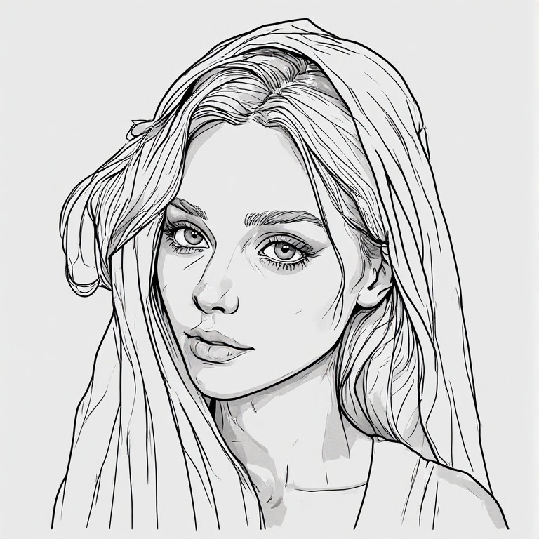 Madonna-l-Line-drawing-natural-(45)
