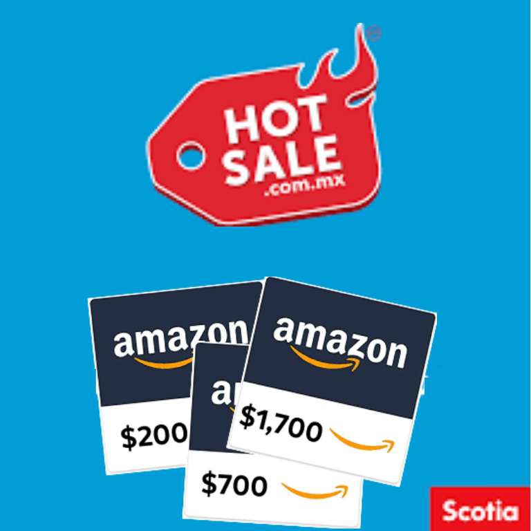 Scotiabank Hot Sale 2023: Compra en Amazon y Recibe Hasta -,700 en Tarjetas de Regalo (Tarjeta de Débito) 
