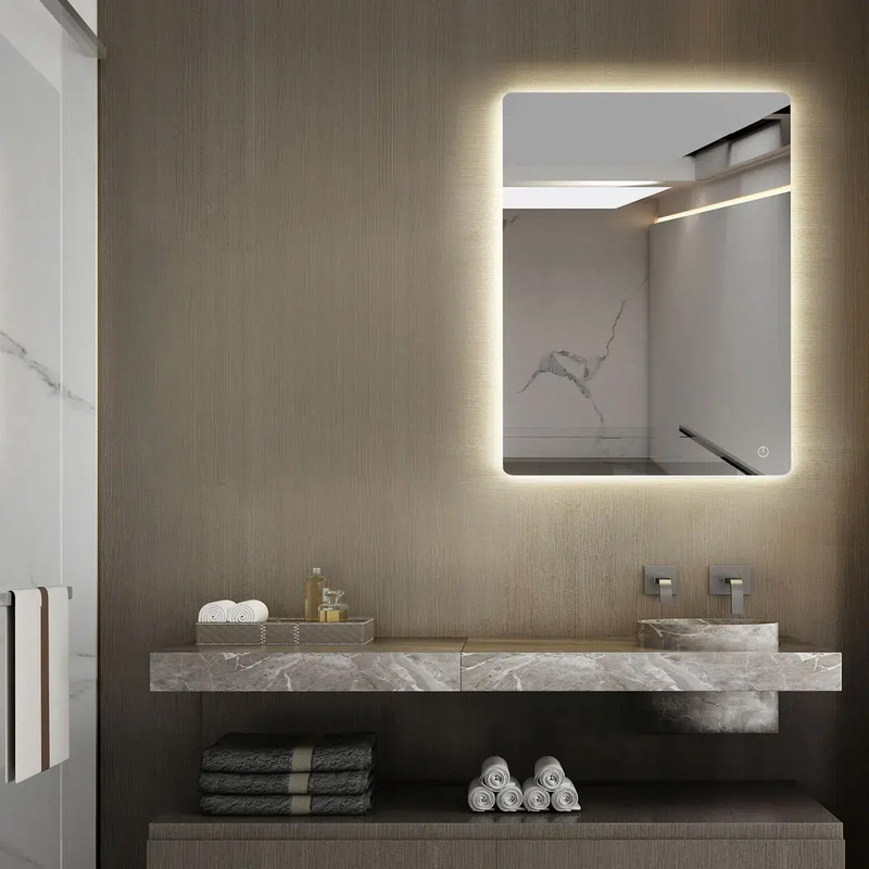 Καθρέπτης Μπάνιου Joy 60x80 Luminor