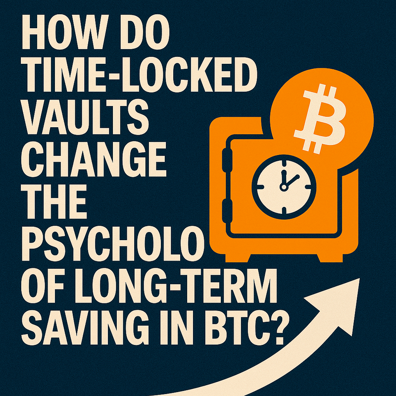 How do time-locked vaults change the psychology of long-term saving in BTC?