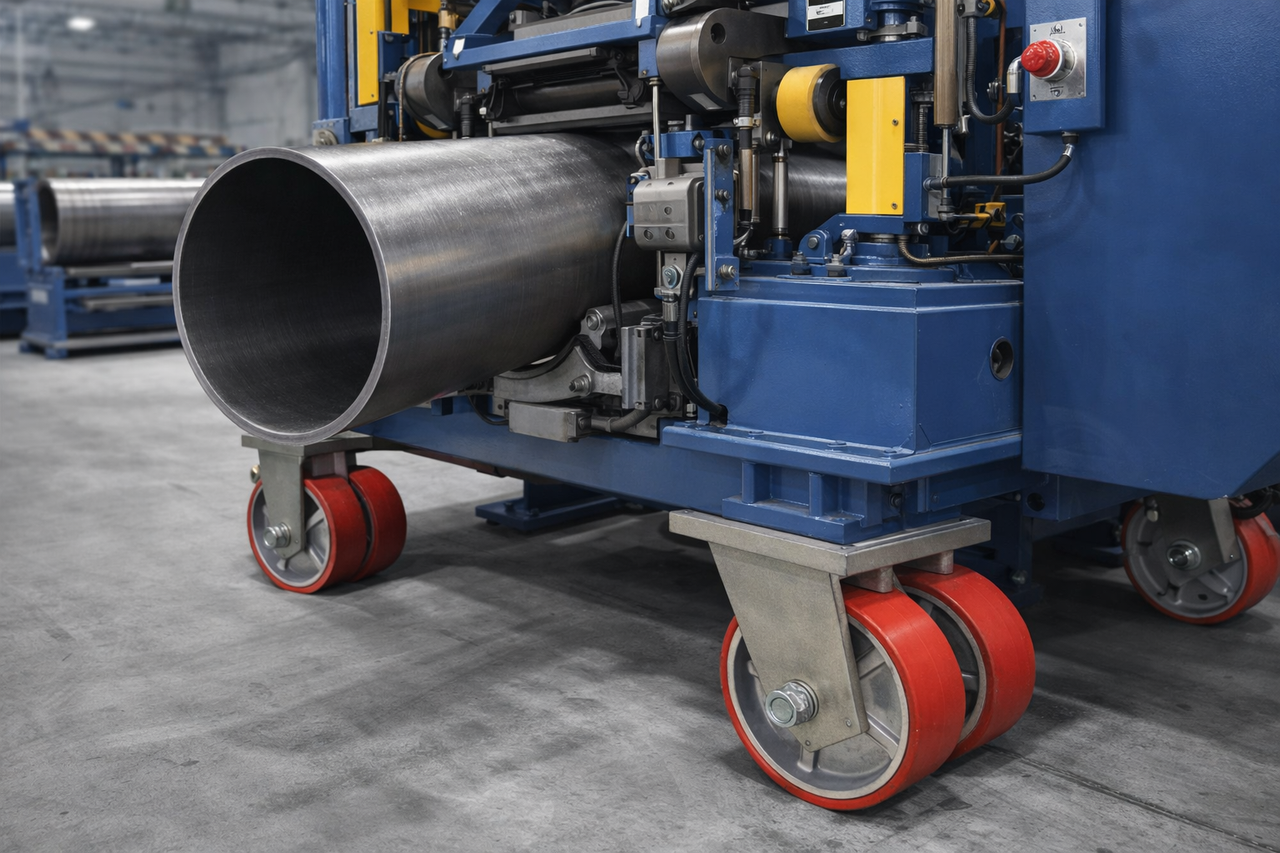 Forged steel and polyurethane heavy-duty caster wheel options