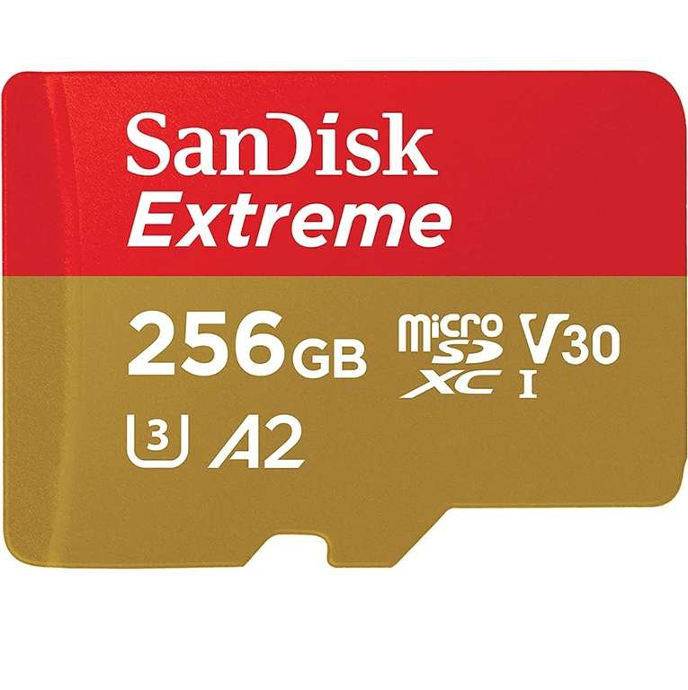 Amazon: 2 SanDisk Tarjeta microSDXC Extreme de 256 GB 
