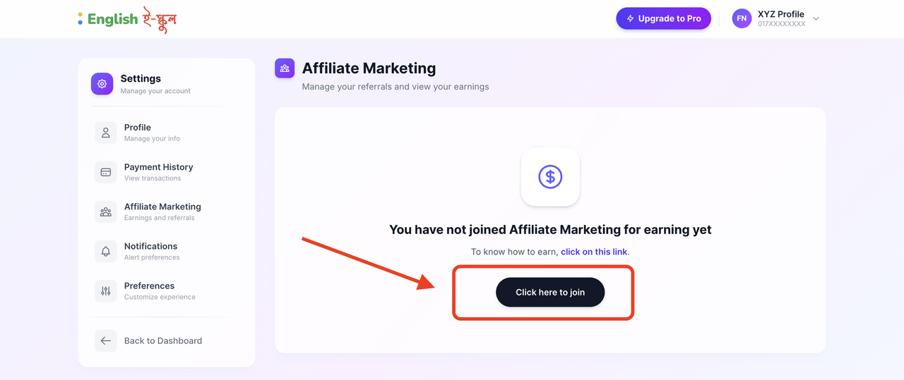 Join Affiliate Program