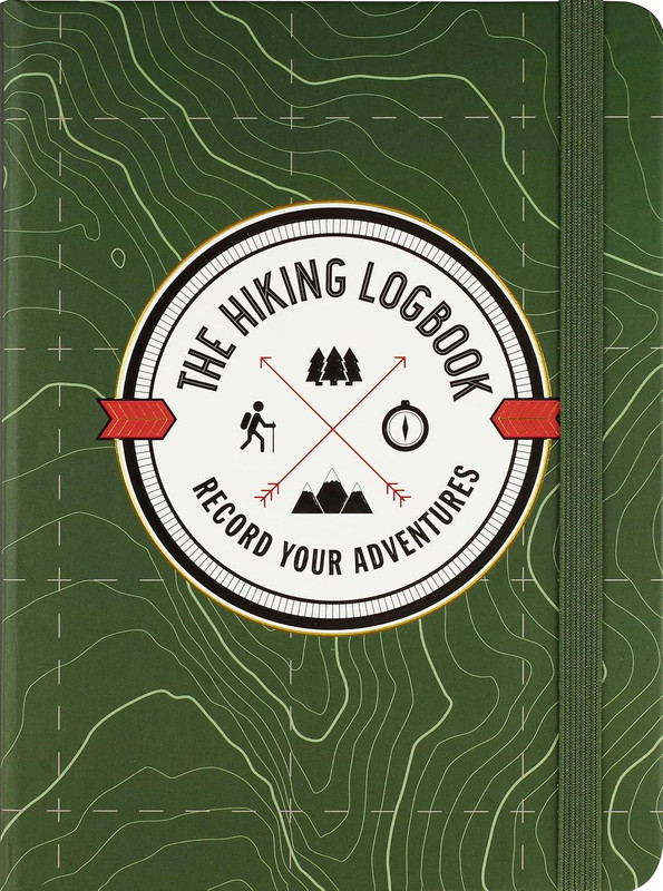 The Hiking Logbook — hardcover journal with trail motif