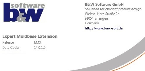 BUW EMX (Expert Moldbase Extentions) 14.0.1.5 for Creo 8.0 Multilingual