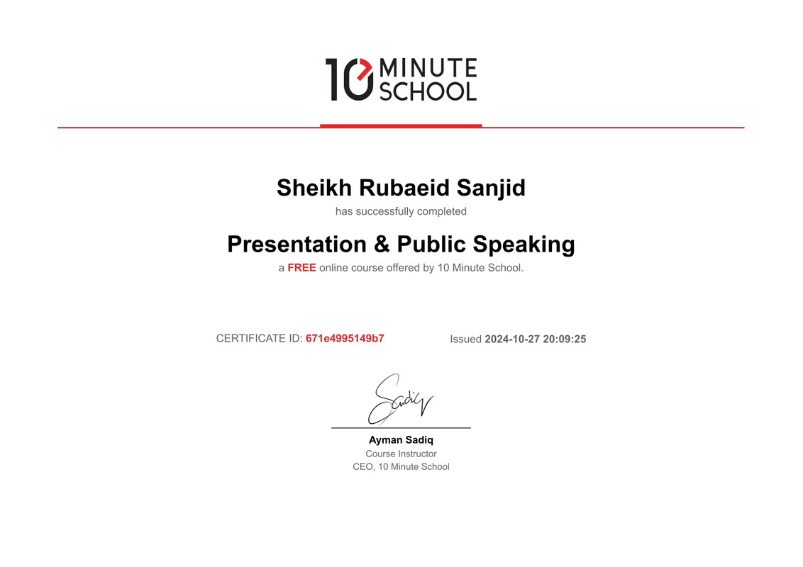 Presentation Public Speaking