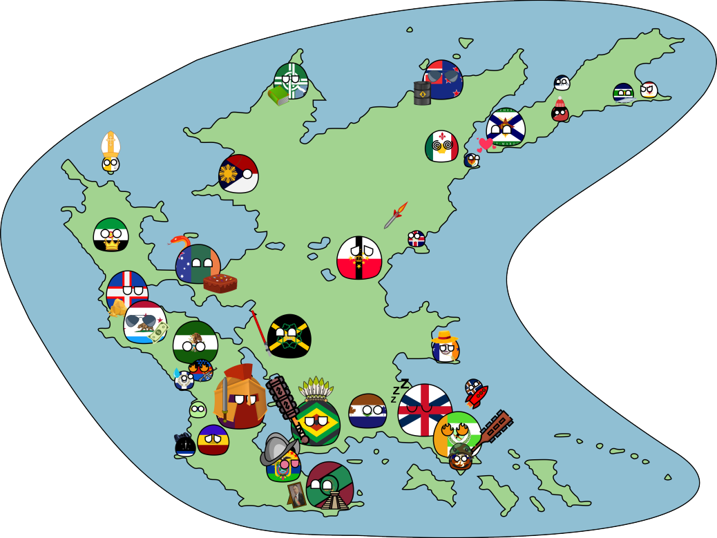 Countryballs Aleucie, total crédit à Kami