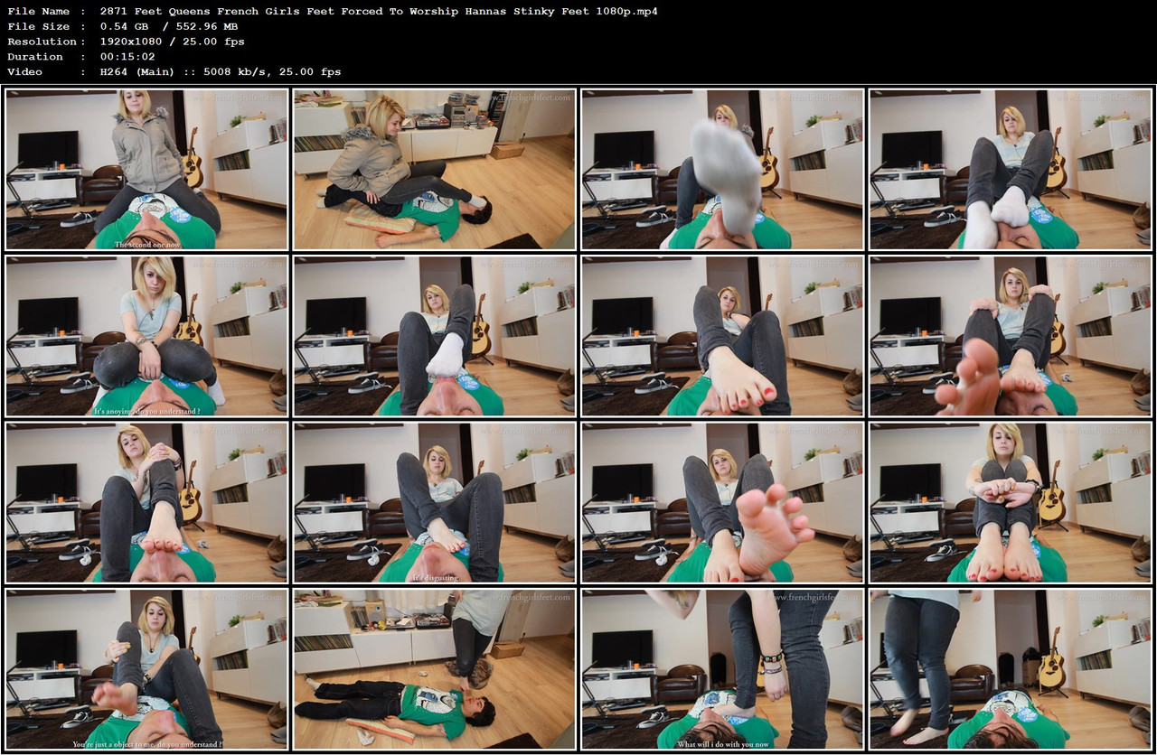 2871 Feet Queens French Girls Feet Forced To Worship Hannas Stinky Feet 1080p mp4