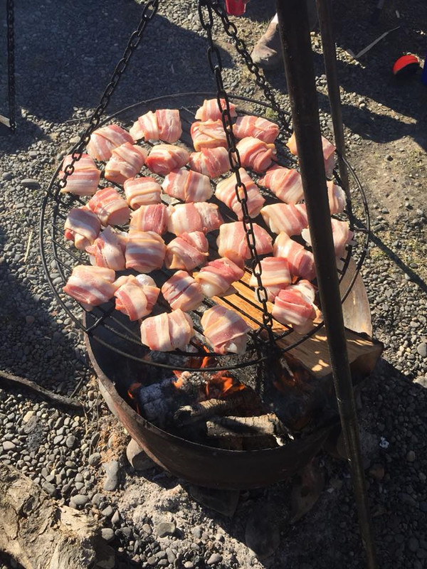 bacon wrapped cheeks