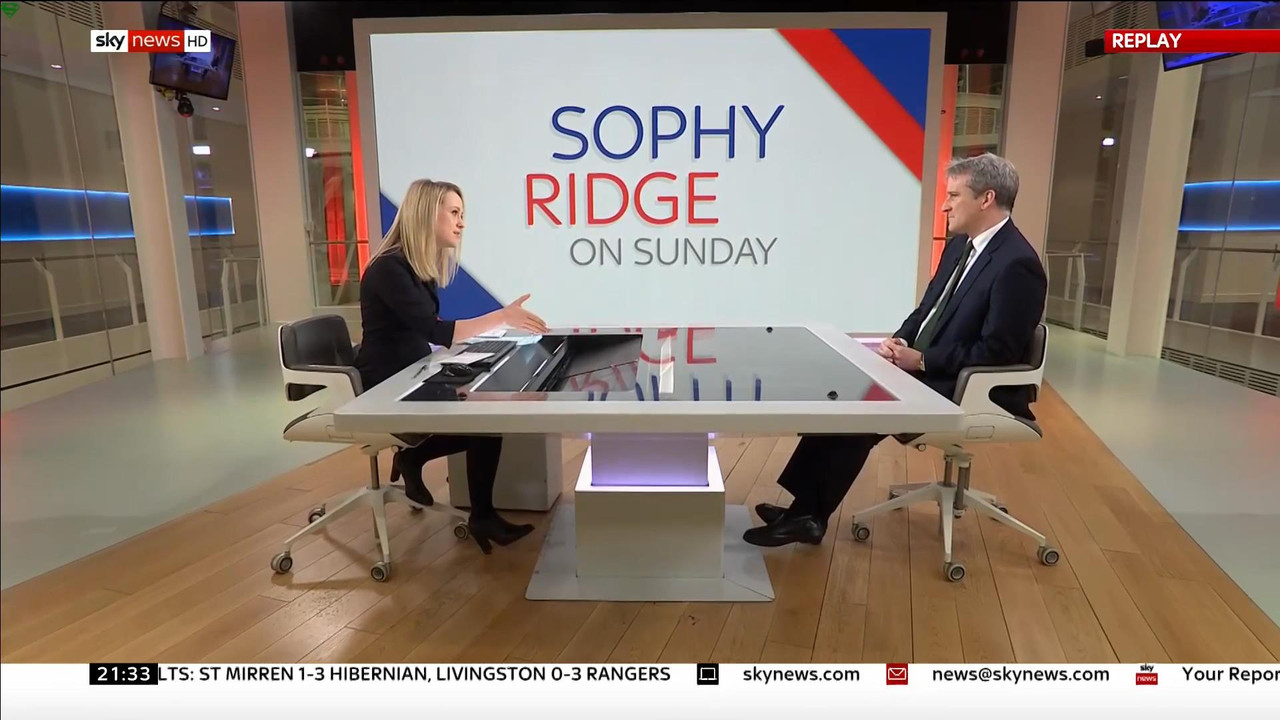 27 January - 21.30.00 - Sophy Ridge On Sunday. A new kind of pol