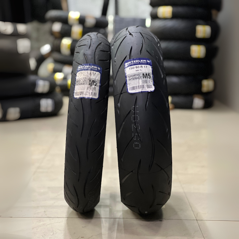 メッツラー　SPORTEC M5インタラクト　150/60ZR17 Metzeler Sportec M5 Interact (150&frasl;60 R17 TL 66H Rear wheel, M&frasl;C