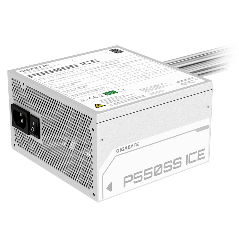 FUENTE GIGABYTE 550W 80 PLUS SILVER WHITE