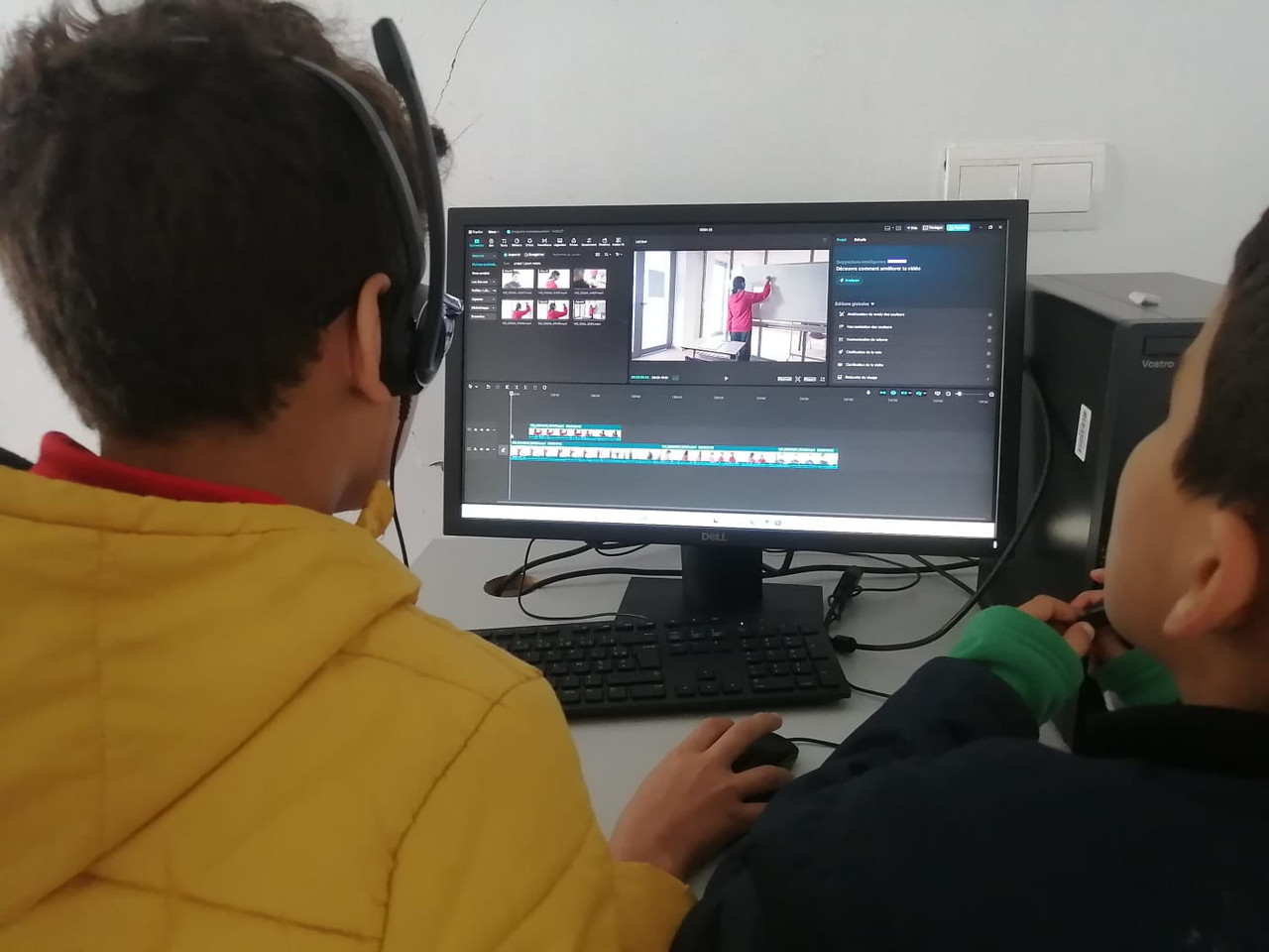Travail en équipe montage