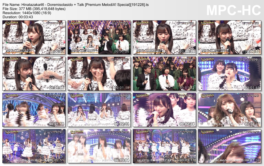 Hinatazaka46 - Doremisolasido   Talk [Premium MelodiX! Special][