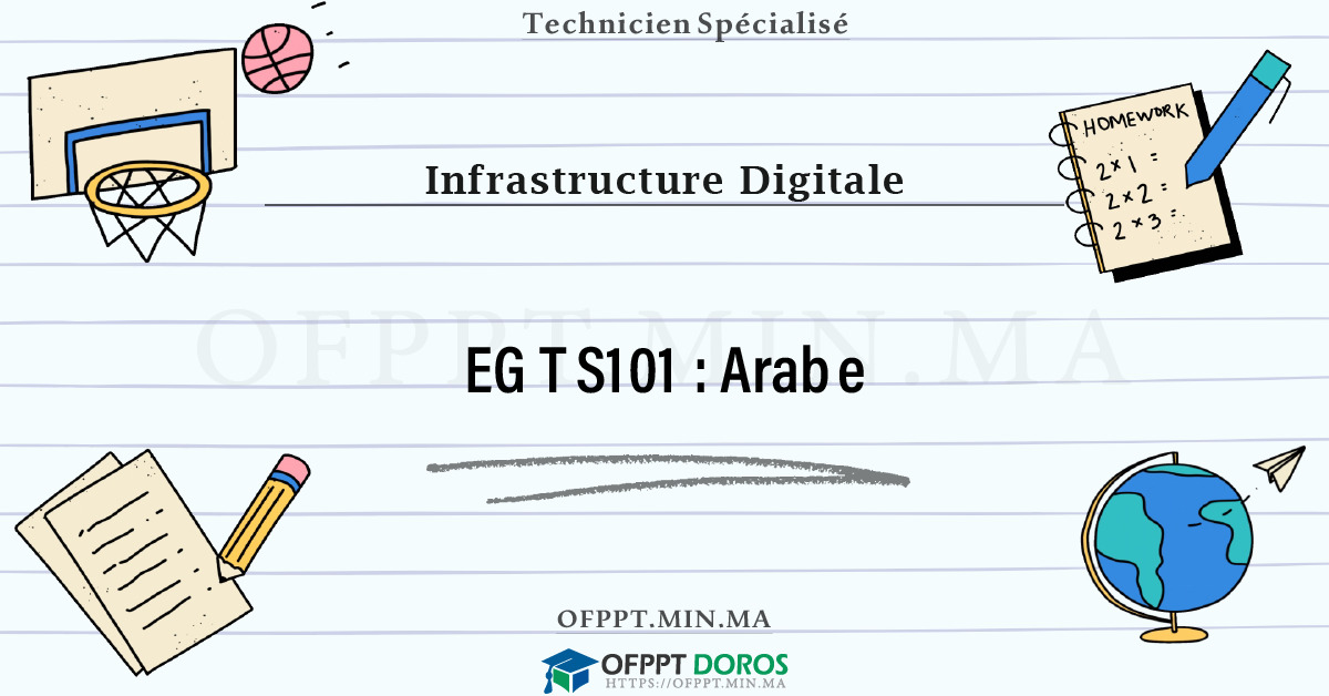 Sommaire détaillé du cours Arabe EGTS101 OFPPT - Structure du module