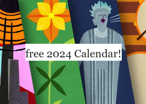 Get a Free 2024 Classical Music Instruments Calendar from WFMT Get a Free 2024 Classical Music Instruments Calendar from WFMT