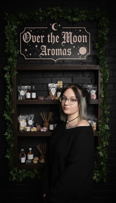 Brittini, the creator behind Over the Moon Aromas