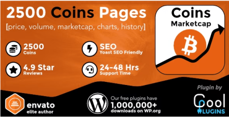 Codecanyon - Coins MarketCap v5.3 - WordPress Cryptocurrency Plugin 21429844 - NULLED