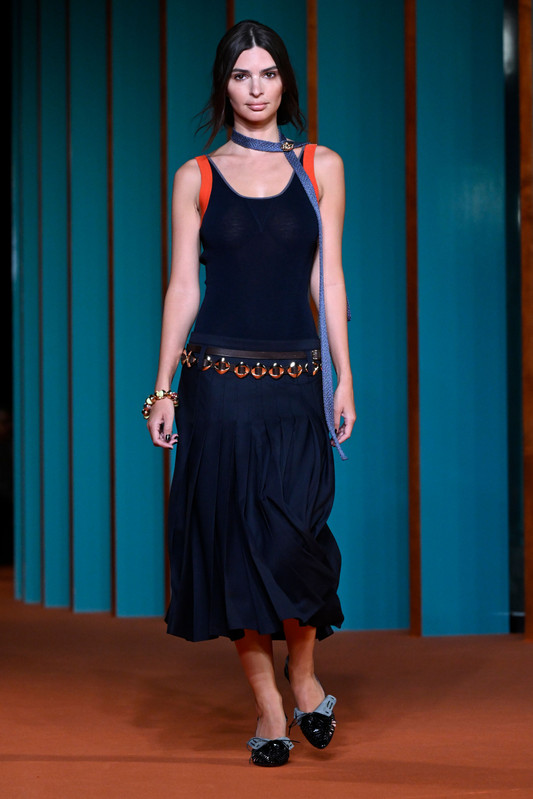 Emily Ratajkowski Sheer Tory Burch26NYFW217
