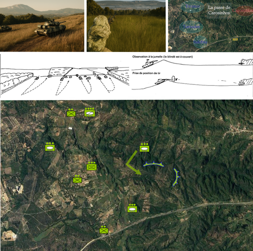 Carte tactique des principales positions pontarbelloises (clic gauche pour agrandir).