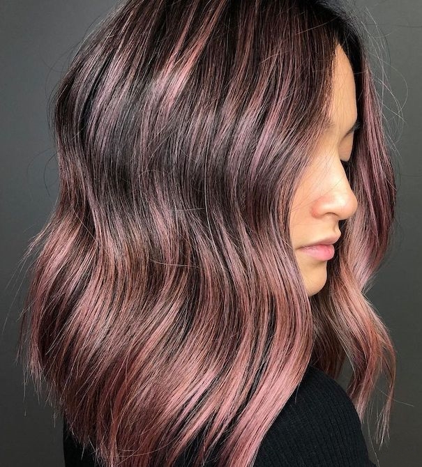 Strawberry brown hair