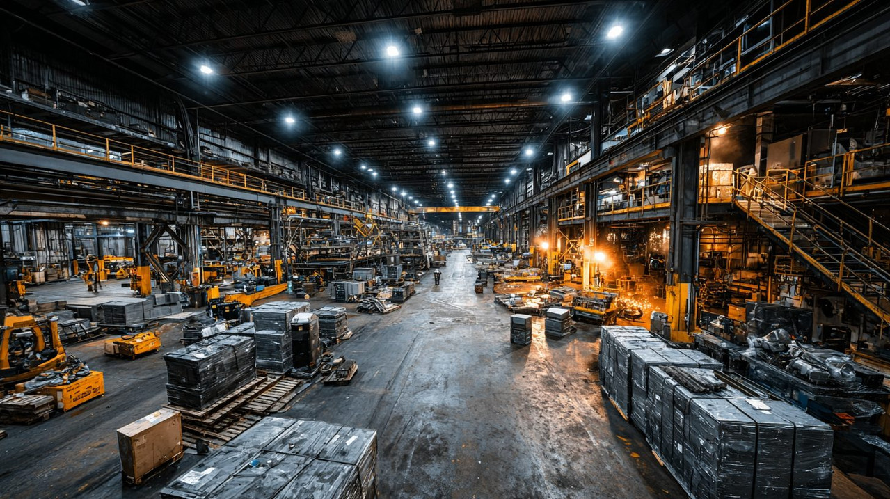 Монтаж промышленного чиллера на заводе