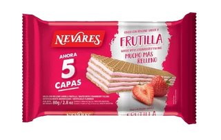 5408 | Obleas Nevares X 80 Grs - Frutilla