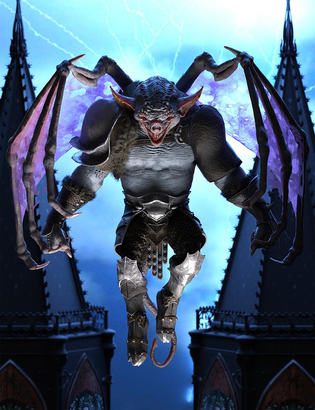 Stone Guardian Poses for Gargoyle HD