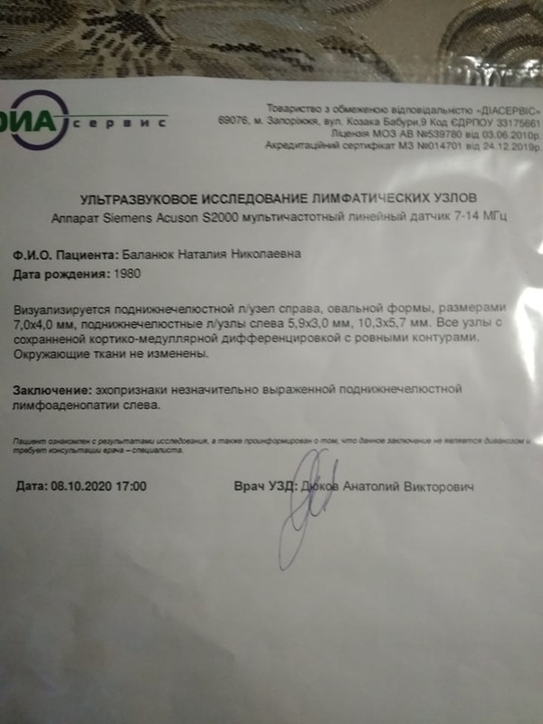 лимфоузлы октябрь 2020