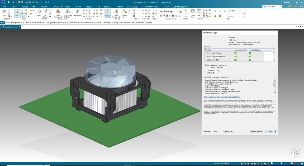 Working with Siemens Solid Edge 2024 MP07 full