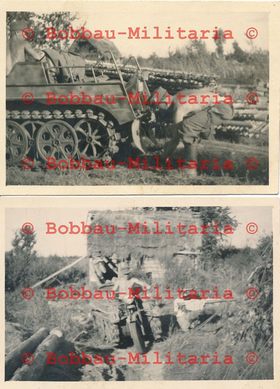 Fotos Russland 1943 Wehrmacht Gebirgsjäger mit NSU Kettenkrad HK 101