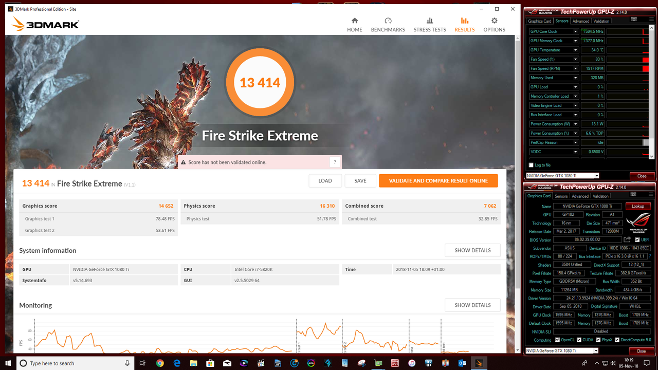 3DMark Firestrike Extreme (Gaming Mode)