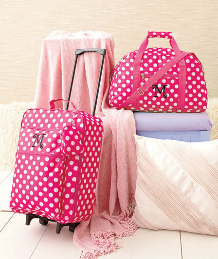 monogrammed luggage sets